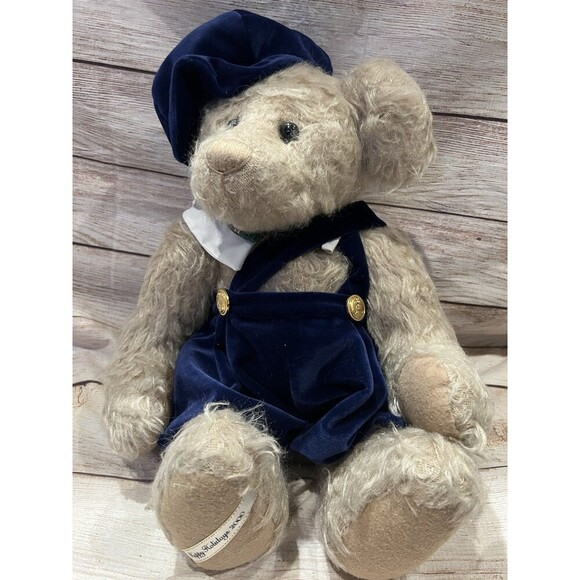 Vintage Happy Holidays 2000 Teddy Bear, Ltd Edition, 17" Tall Pamela Wooly - Picture 1 of 6
